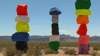 Rock art Seven Magic Mountains [upl. by Emolas]