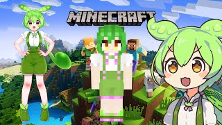 【マインクラフト×ずんだもん】マイクラで使えるずんだもんのスキンを作ってみたマイクラ実況 Minecraft オリジナルスキン [upl. by Intruoc57]