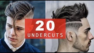 20 Different Undercut Hairstyles  BEST 20172018 Trends for Men [upl. by Elnar]