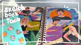 Sketchbook tour mossery mixed media sketchbook [upl. by Nosnarb]