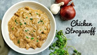 Chicken Stroganoff  Easy and Tasty Recipe  Quick NonVeg Main Course [upl. by Ahsataj]