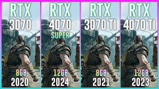 RTX 3070 vs RTX 4070 SUPER vs RTX 3070 TI vs RTX 4070 TI  Test in 20 Games [upl. by Rats328]