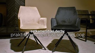 Bij HUUS zijn we helemaal gek geworden  Eetkamerstoel Derby [upl. by Ehcnalb877]