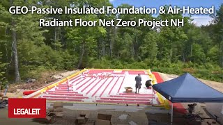 Zero Energy Home Construction in New Hampshire  GEOPassive Insulated Slab Foundation zeroenergy [upl. by Mathian]