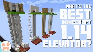 WHATS THE BEST ELEVATOR IN MINECRAFT [upl. by Adnovaj]