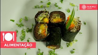 Receita de sushi vegano  Leila D [upl. by Saunders]