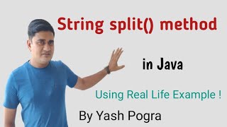 Java String split method  Java split String by space  java split method examples [upl. by Jilleen407]