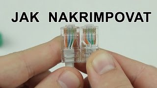 Jak nakrimpovat UTP nebo STP kabel [upl. by Cirdnek]