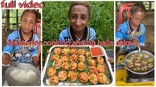 masterlee cooking shrimp balls cake [upl. by Ponzo]