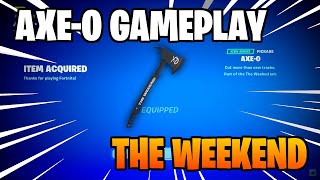 aXeO Gameplay SUPER SMOOTH  new THE WEEKND Fortnite PICKAXE [upl. by Einafets]