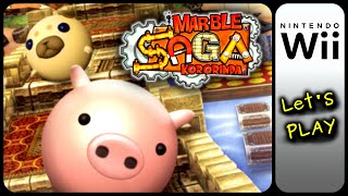 Marble Saga Kororinpa  Lets Play Ep 1 Wii  1440p original console [upl. by Mcgean]