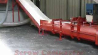 EPS foam  Styrofoam compactor  densifier with silo by HEGER [upl. by Cacia]