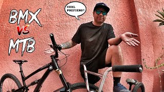 BMX VS MTB CUAL ES MEJOR 😫 Lo Bueno y lo Malo de Cada Bicicleta [upl. by Htiekram]