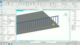 How to Create Railings Ramp and Stairs in Revit  How to use Circulation Panel in Revit  Part  01 [upl. by Eardna191]