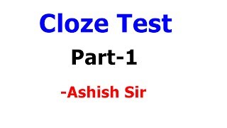 How to solve Cloze Test  Part1  English Grammar  SSC  PO  ALL COMPETITIVE EXAMS  HD [upl. by Morril]