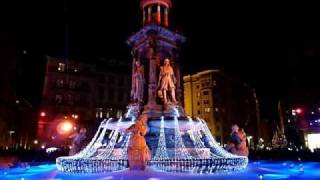 Fête des Lumières Lyon 2010  Place des Jacobins [upl. by Lrig]