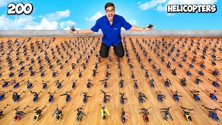 We Fly 200 RC Helicopters Worth ₹100000🔥 आसमान में खलबली मच गई  Crazy Experiment [upl. by Baun82]