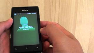 Sony Xperia E How to Answer or Reject Incoming Phone Call [upl. by Ofori]