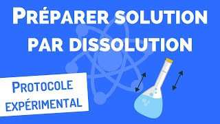 Préparer une SOLUTION par DISSOLUTION 👨‍🔬Protocole  PhysiqueChimie lycée [upl. by Kenlee744]