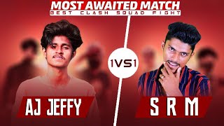 AJ JEFFY VS SRM GAMING 1VS1 HARDEST CS BATTLE [upl. by Noryv]