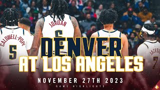 Denver Nuggets vs Los Angeles Clippers Full Game Highlights 112723 [upl. by Ali]