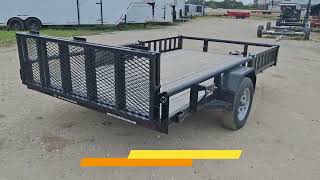 2023 77x12 Stealth Texline flatbed trailer [upl. by Hallam76]