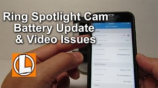 Ring Spotlight Cam Battery Update and Freezing  Choppy Video Issues [upl. by Hnim]