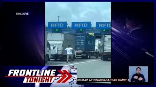 Truck driver sinipa at pinadapa ng armadong pulis na nakaalitan sa toll gate  Frontline Tonight [upl. by Creighton471]