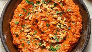 Unique amp tasty Muhammara Dip Recipe Arabic Dip with blast of flavours video sparkychef2601 asmr [upl. by Nhguaval]