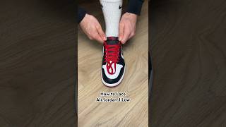 How to Lace Air Jordan 1 Low OG Reverse Lacing Method 🤯🔥 asmr sneakers jordans [upl. by Gwenn487]