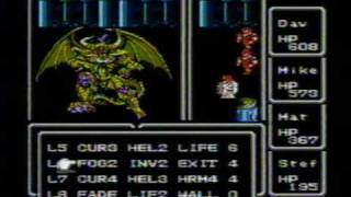 Final Fantasy 1 Final Boss NES [upl. by Lrig]