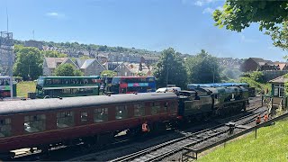 Swanage Railway  Live Rail Cam  STRICTLY BULLEID Event  swanage steamtrain railcam live [upl. by Zurc411]