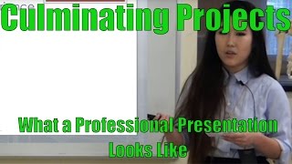 What a Professional Culminating Project Looks Like [upl. by Zahara7]