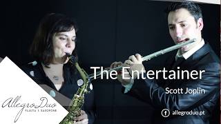 The Entertainer Scott Joplin  Saxophone and Flute Duet [upl. by Skipper]