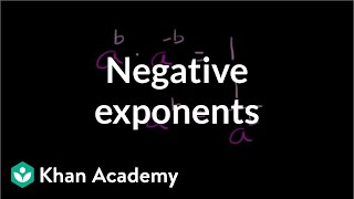 Thinking more about negative exponents  Algebra I  Khan Academy [upl. by Maleen]