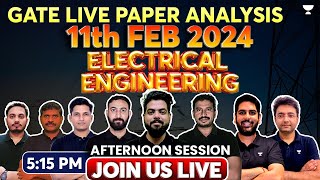 Live exam paper Analysis  Gate 2024  Electrical Engineering [upl. by Drazze]