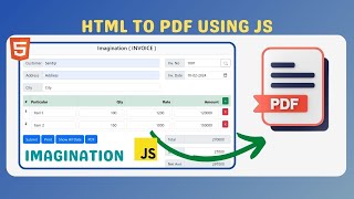 🌐 From HTML to PDF 📄 Creating with JavaScript  Also Use With Apps Script HTML File  Invoice PDF [upl. by Yclehc]