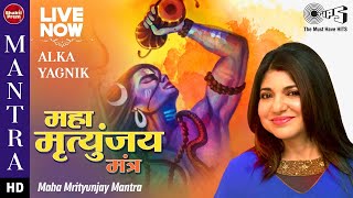 LIVE  Maha Mrityunjaya Mantra  Alka Yagnik  Powerful Shiv Ji Mantra [upl. by Mcgean421]