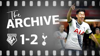 THE ARCHIVE  WATFORD 12 SPURS  Heungmin Sons dramatic last minute winner at Vicarage Road [upl. by Alessig]