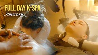 Seoul KSpa Experience from HeadtoToe  Scalp Treatment Body massage Ginseng Aromatherapy [upl. by Santini]