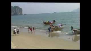 Thailand  Krabi  Zur Ao Nang Beach [upl. by Knowle628]