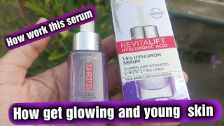 LOreal revitalift Hyaluronic acid serum review storiesbyrubab [upl. by Vine]