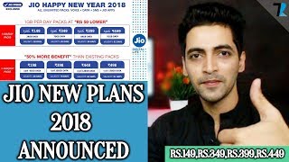 Jio New Tariff Plans 2018  Rs50 Discount amp 50 More Benefits [upl. by Tilly377]