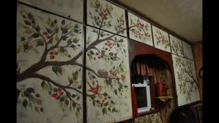 hand painted kitchen cabinets [upl. by Aihseya226]