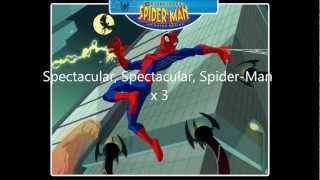 Full Theme Song The Spectacular SpiderMan lyrics [upl. by Asit]