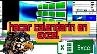 como hacer calendario en excel  mejor metodo de hacer calendario [upl. by Nanfa]