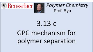 0313c GPC mechanism for polymer separation based on “size” [upl. by Ahsiki]