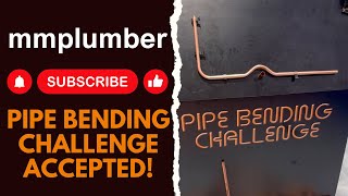 Copper pipe bending challenge [upl. by Aerdno]