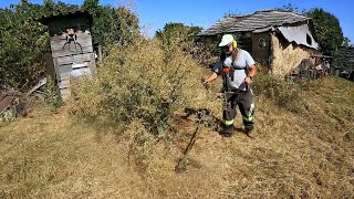 Kosenie pozemku s krovinorezom a bubnovou kosačkou [upl. by Alasteir]