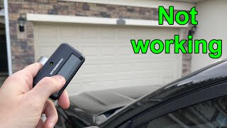 Garage door remote control not working Program Battery Reset [upl. by Hsetim]